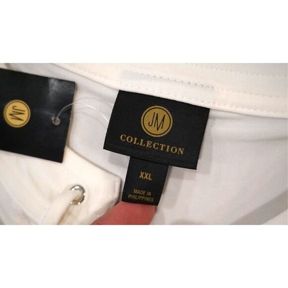 NWT JM Collection Wildflower Way Blouse - White/Neo Natural - Size XXL - Picture 7 of 14
